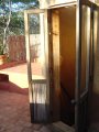 staircase to to outside hot tub
